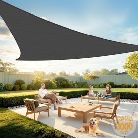 10'X10'X14'Dark Grey HDPE sunshade sail