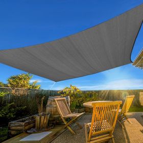 13'X20' Dark Grey HDPE sunshade sail