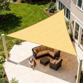 12'X12'X12' Sand HDPE sunshade sail