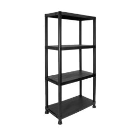 Plastic Shelves, 4-Shelf Storage rack, Multi-Purpose Storage Shelf